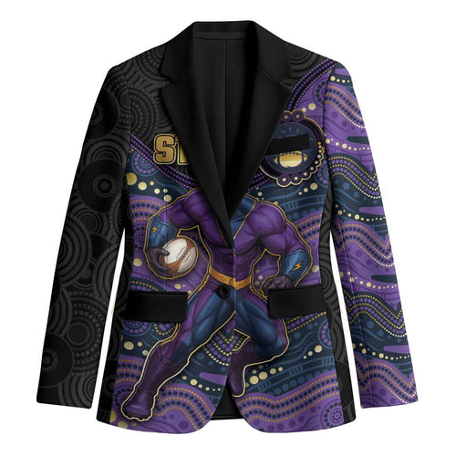 Custom Storm Blazer Warrior Mascot With Aboriginal Indigenous