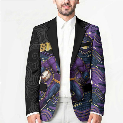 Custom Storm Blazer Warrior Mascot With Aboriginal Indigenous