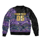 Custom Storm Bomber Jacket Warrior Mascot With Aboriginal Indigenous