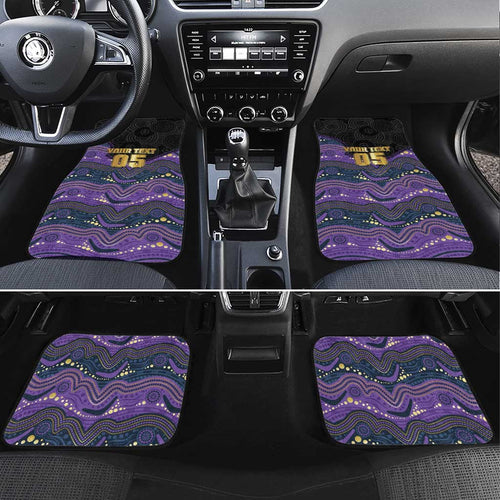 Custom Storm Car Mats Warrior Mascot With Aboriginal Indigenous