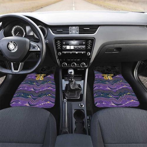 Custom Storm Car Mats Warrior Mascot With Aboriginal Indigenous