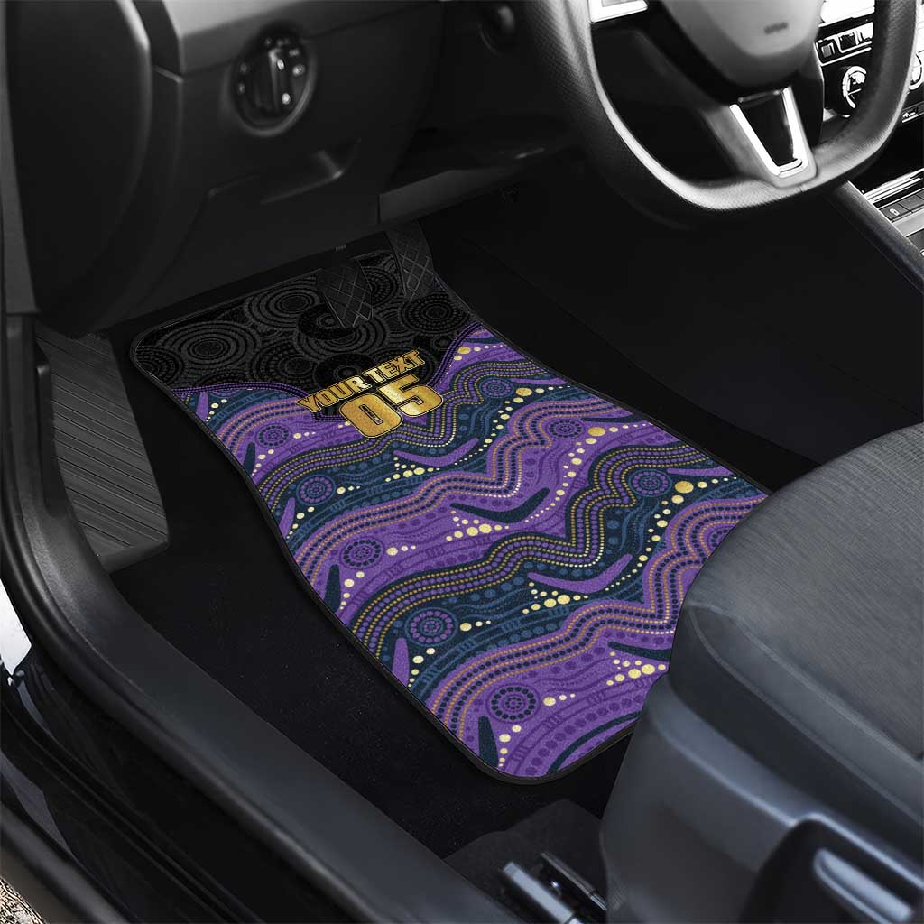 Custom Storm Car Mats Warrior Mascot With Aboriginal Indigenous