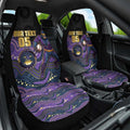Custom Storm Car Seat Cover Warrior Mascot With Aboriginal Indigenous