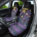 Custom Storm Car Seat Cover Warrior Mascot With Aboriginal Indigenous
