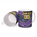 Custom Storm Ceramic Mug Warrior Mascot With Aboriginal Indigenous
