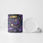 Custom Storm Ceramic Mug Warrior Mascot With Aboriginal Indigenous