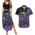 Custom Storm Couples Matching Summer Maxi Dress and Hawaiian Shirt Warrior Mascot With Aboriginal Indigenous