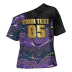 Custom Storm Cross Shoulder Shirt Warrior Mascot With Aboriginal Indigenous