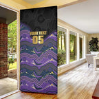 Custom Storm Door Cover Warrior Mascot With Aboriginal Indigenous