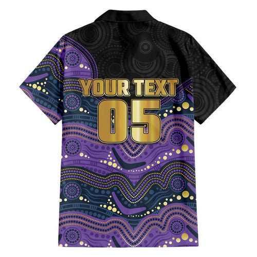 Custom Storm Family Matching Tank Maxi Dress and Hawaiian Shirt Warrior Mascot With Aboriginal Indigenous