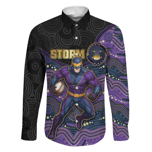 Custom Storm Family Matching Tank Maxi Dress and Hawaiian Shirt Warrior Mascot With Aboriginal Indigenous
