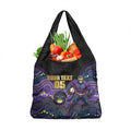 Custom Storm Grocery Bag Warrior Mascot With Aboriginal Indigenous
