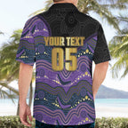 Custom Storm Hawaiian Shirt Warrior Mascot With Aboriginal Indigenous