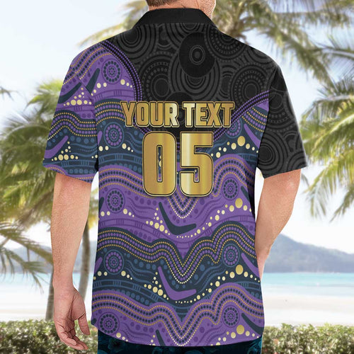 Custom Storm Hawaiian Shirt Warrior Mascot With Aboriginal Indigenous