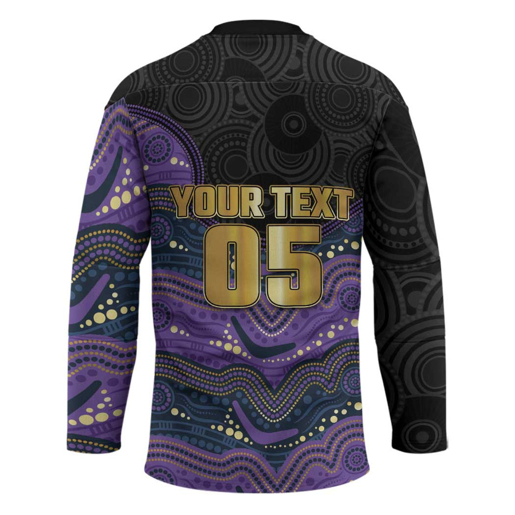 Custom Storm Hockey Jersey Warrior Mascot With Aboriginal Indigenous