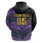 Custom Storm Hoodie Warrior Mascot With Aboriginal Indigenous