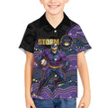 Custom Storm Kid Hawaiian Shirt Warrior Mascot With Aboriginal Indigenous