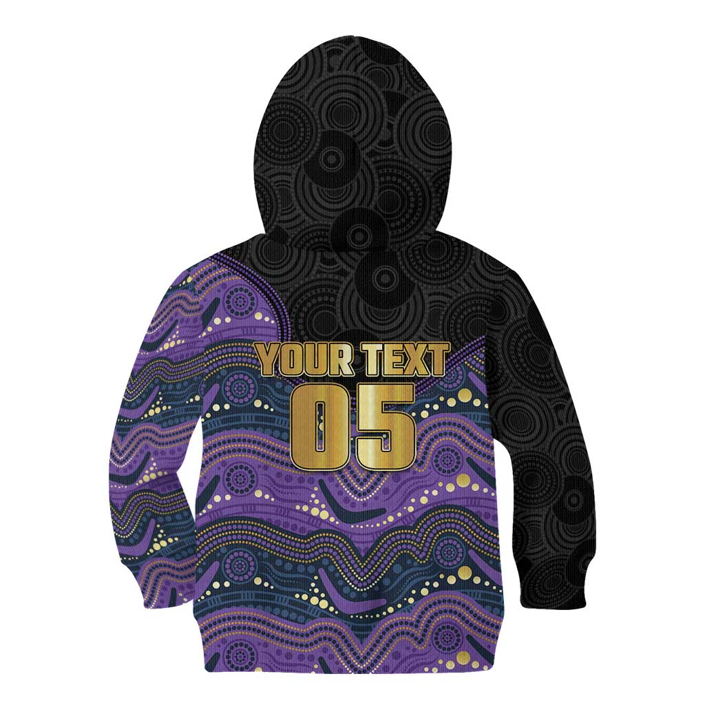 Custom Storm Kid Hoodie Warrior Mascot With Aboriginal Indigenous