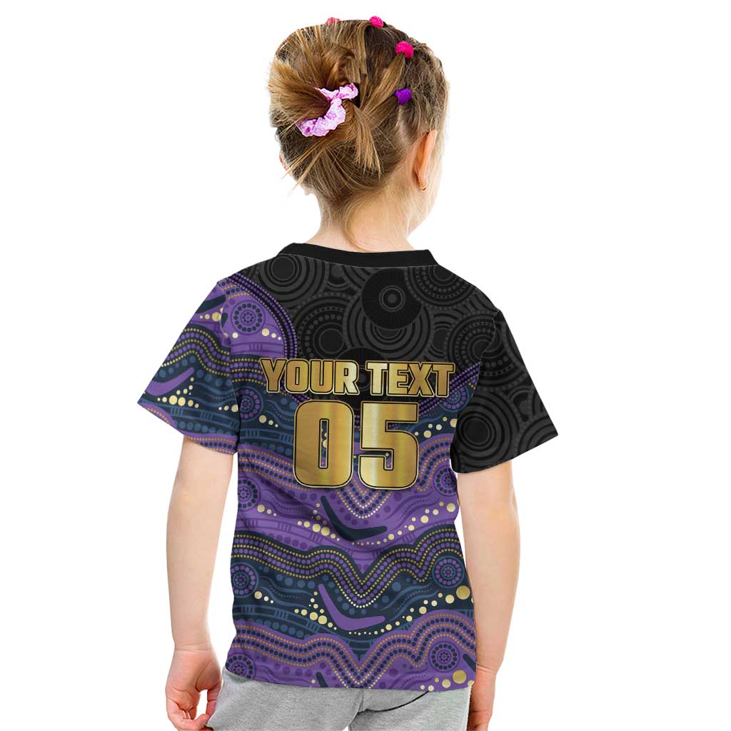 Custom Storm Kid T Shirt Warrior Mascot With Aboriginal Indigenous