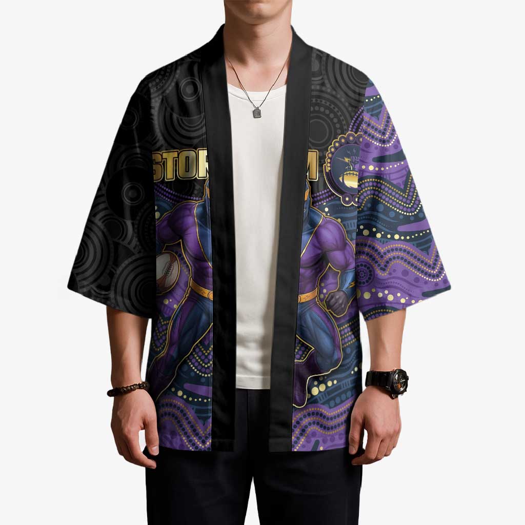 Custom Storm Kimono Warrior Mascot With Aboriginal Indigenous
