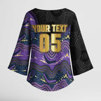 Custom Storm Kimono Sleeve Blouse Warrior Mascot With Aboriginal Indigenous