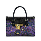Custom Storm Leather Bag Warrior Mascot With Aboriginal Indigenous