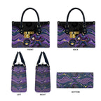 Custom Storm Leather Bag Warrior Mascot With Aboriginal Indigenous