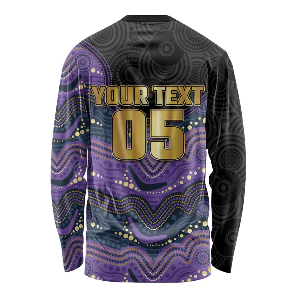 Custom Storm Long Sleeve Shirt Warrior Mascot With Aboriginal Indigenous
