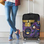 Custom Storm Luggage Cover Warrior Mascot With Aboriginal Indigenous