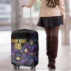 Custom Storm Luggage Cover Warrior Mascot With Aboriginal Indigenous