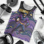 Custom Storm Men Tank Top Warrior Mascot With Aboriginal Indigenous