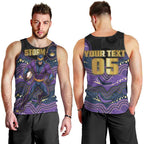 Custom Storm Men Tank Top Warrior Mascot With Aboriginal Indigenous
