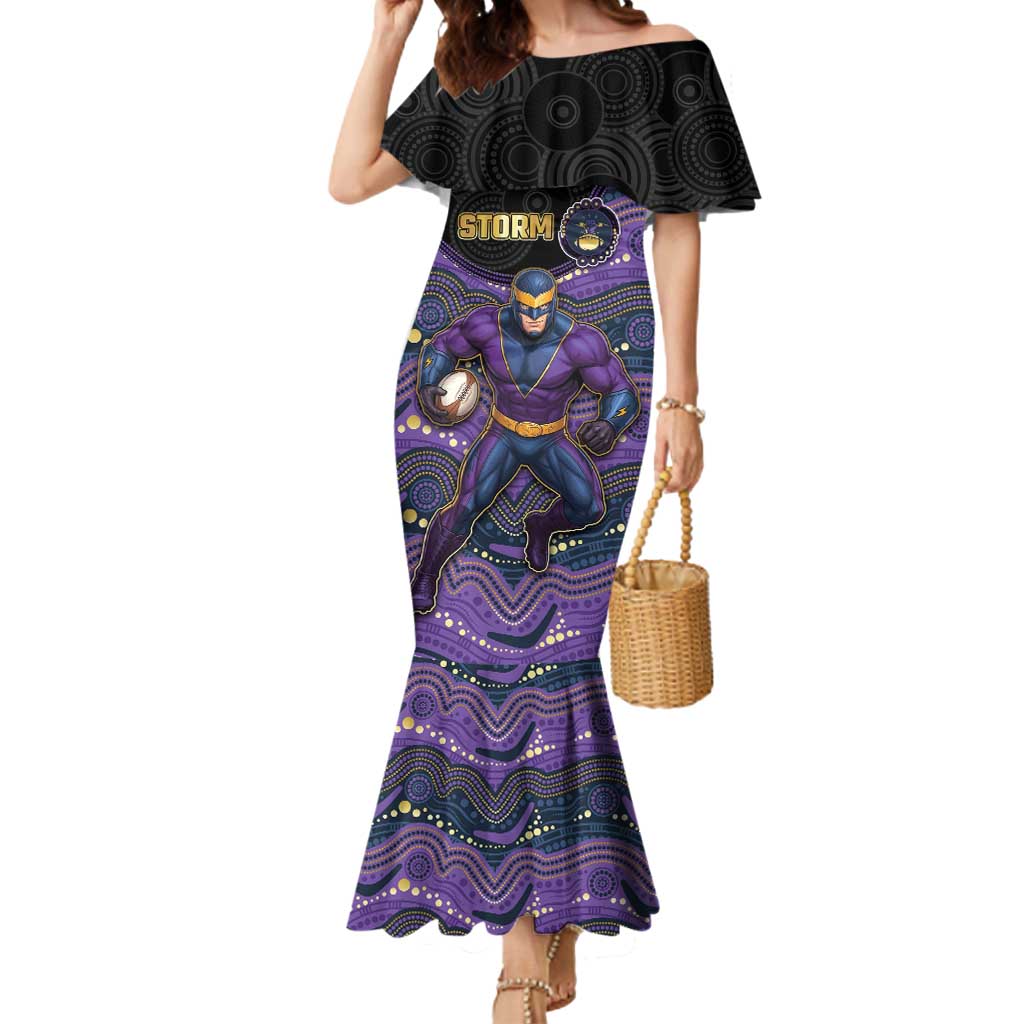 Custom Storm Mermaid Dress Warrior Mascot With Aboriginal Indigenous