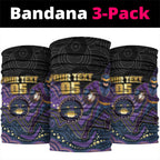 Custom Storm Neck Gaiter Warrior Mascot With Aboriginal Indigenous