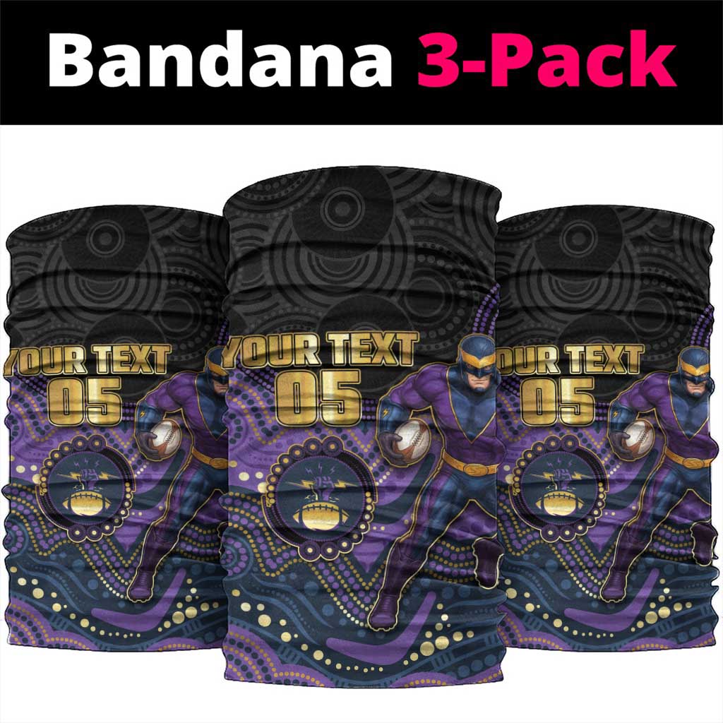 Custom Storm Neck Gaiter Warrior Mascot With Aboriginal Indigenous