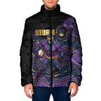 Custom Storm Padded Jacket Warrior Mascot With Aboriginal Indigenous