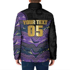 Custom Storm Padded Jacket Warrior Mascot With Aboriginal Indigenous