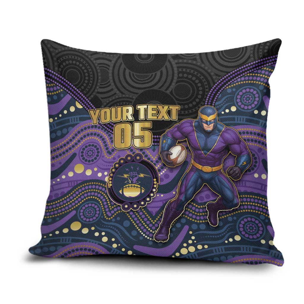 Custom Storm Pillow Cover Warrior Mascot With Aboriginal Indigenous