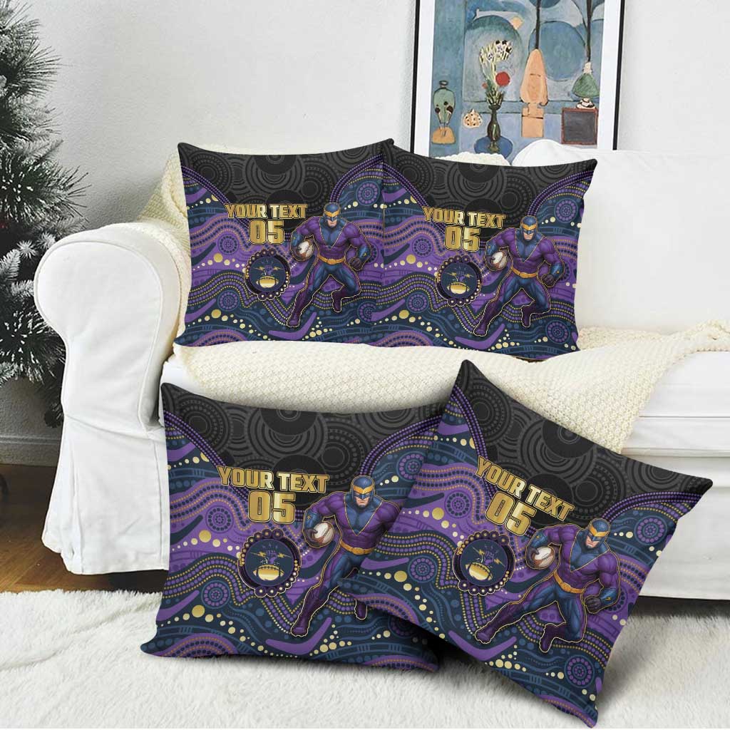Custom Storm Pillow Cover Warrior Mascot With Aboriginal Indigenous