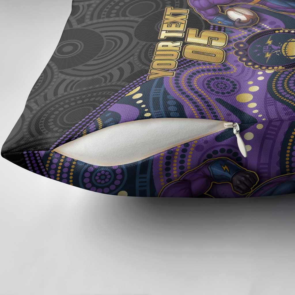 Custom Storm Pillow Cover Warrior Mascot With Aboriginal Indigenous