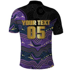 Custom Storm Polo Shirt Warrior Mascot With Aboriginal Indigenous