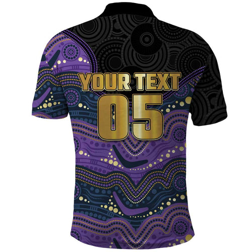 Custom Storm Polo Shirt Warrior Mascot With Aboriginal Indigenous