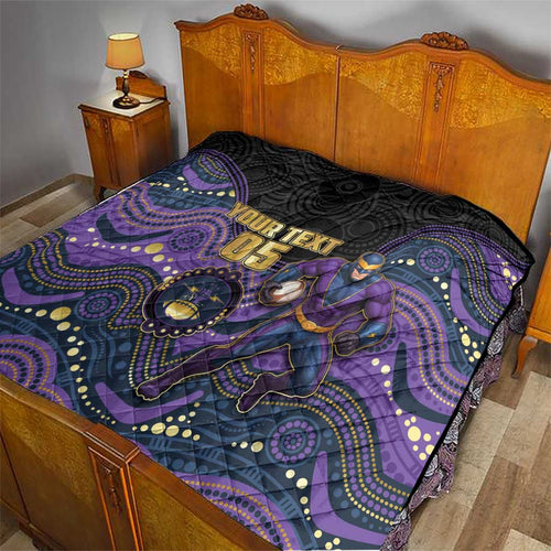 Custom Storm Quilt Warrior Mascot With Aboriginal Indigenous
