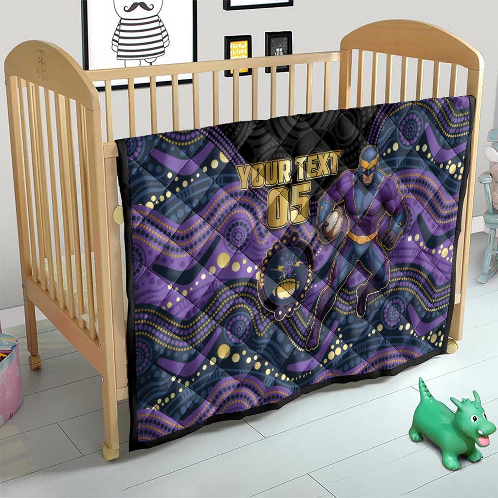 Custom Storm Quilt Warrior Mascot With Aboriginal Indigenous