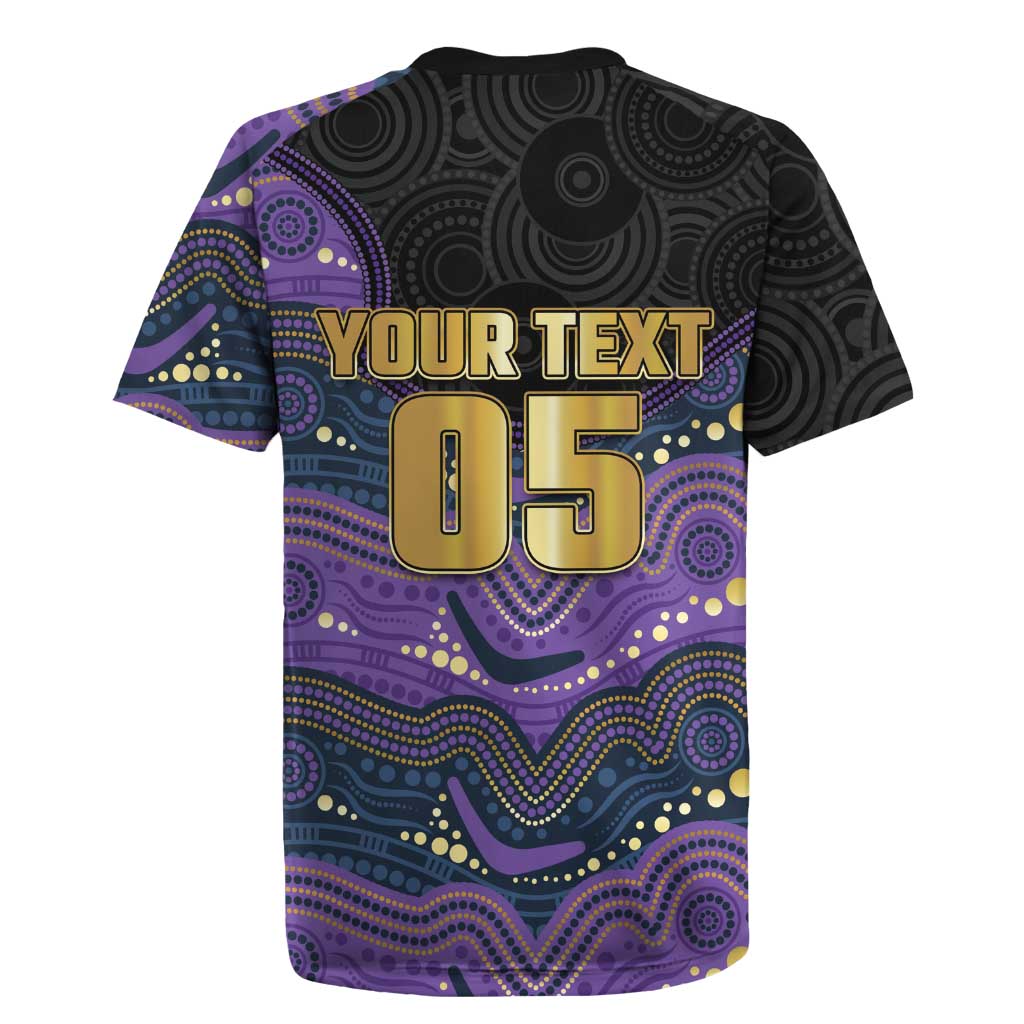 Custom Storm Rugby Jersey Warrior Mascot With Aboriginal Indigenous