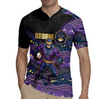 Custom Storm Rugby Jersey Warrior Mascot With Aboriginal Indigenous