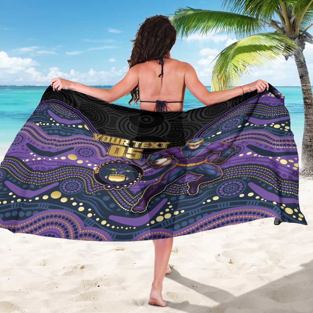 Custom Storm Sarong Warrior Mascot With Aboriginal Indigenous