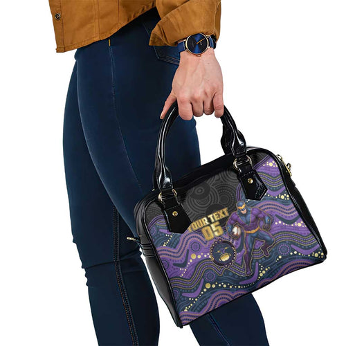 Custom Storm Shoulder Handbag Warrior Mascot With Aboriginal Indigenous