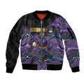 Custom Storm Sleeve Zip Bomber Jacket Warrior Mascot With Aboriginal Indigenous