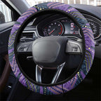 Storm Steering Wheel Cover Warrior Mascot With Aboriginal Indigenous